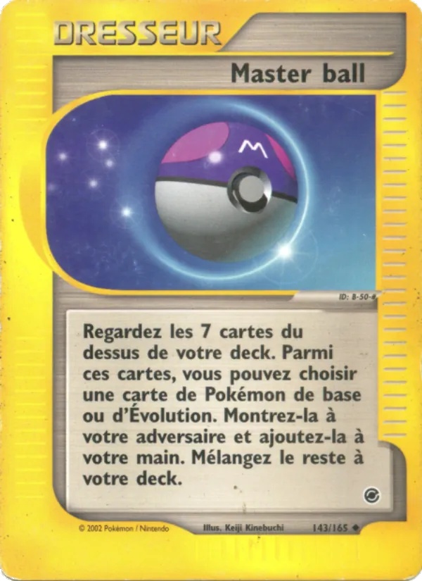 Master ball 143/165 - Expedition - Reverse - Pokémon JCC