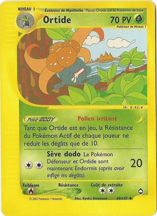 Ortide 49/147 - Aquapolis - Reverse - Pokémon JCC