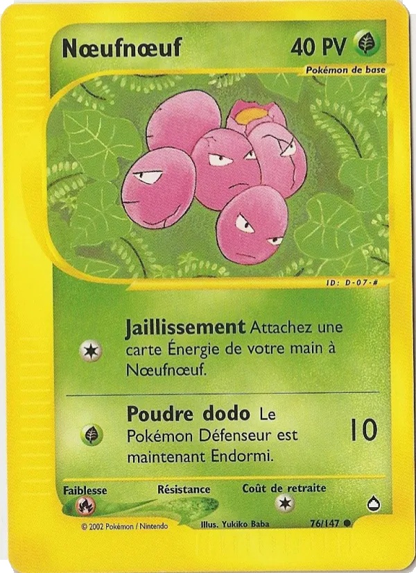 Nœufnœuf 76/147 - Aquapolis - Reverse - Pokémon JCC