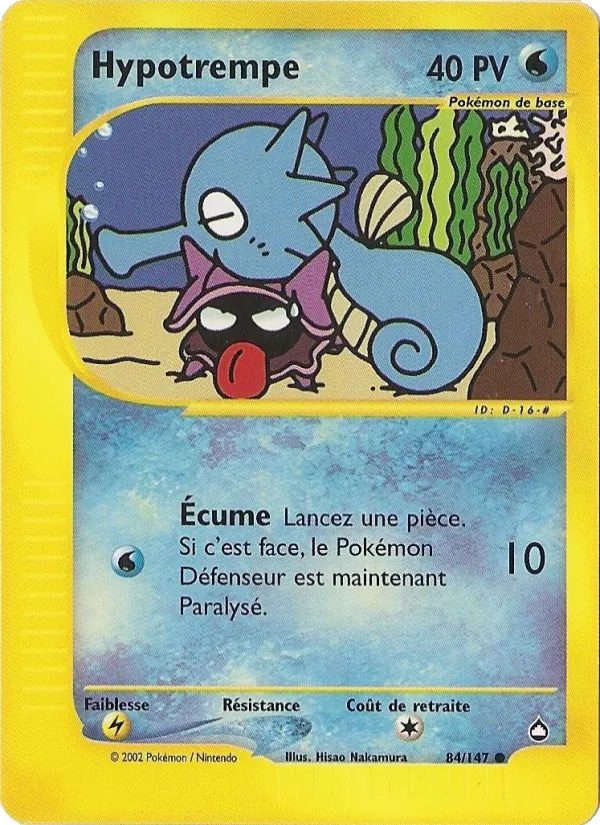 Hypotrempe 84/147 - Aquapolis - Reverse - Pokémon JCC