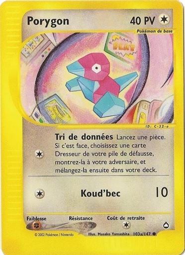 Porygon 103a/147 Reverse