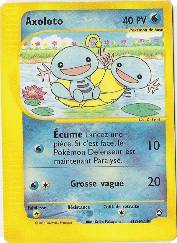 Axoloto 117/147 - Aquapolis - Reverse - Pokémon JCC