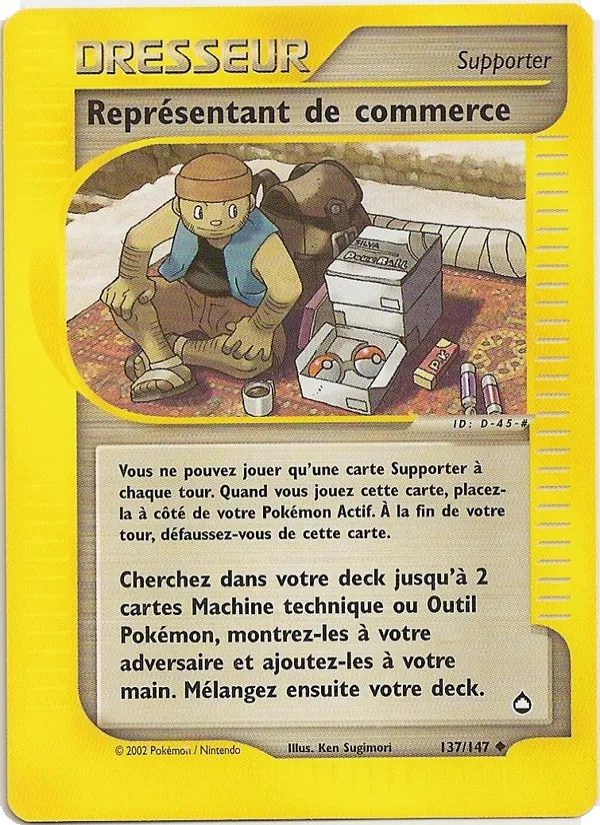 Représentant de commerce 137/147 - Aquapolis - Reverse - Pokémon JCC