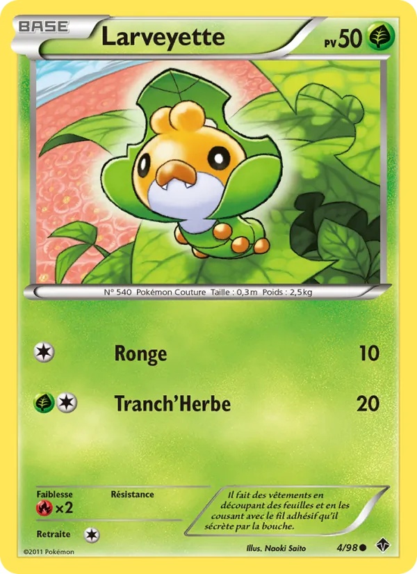 Larveyette 4/98 - Pouvoirs Émergents - Pokémon JCC