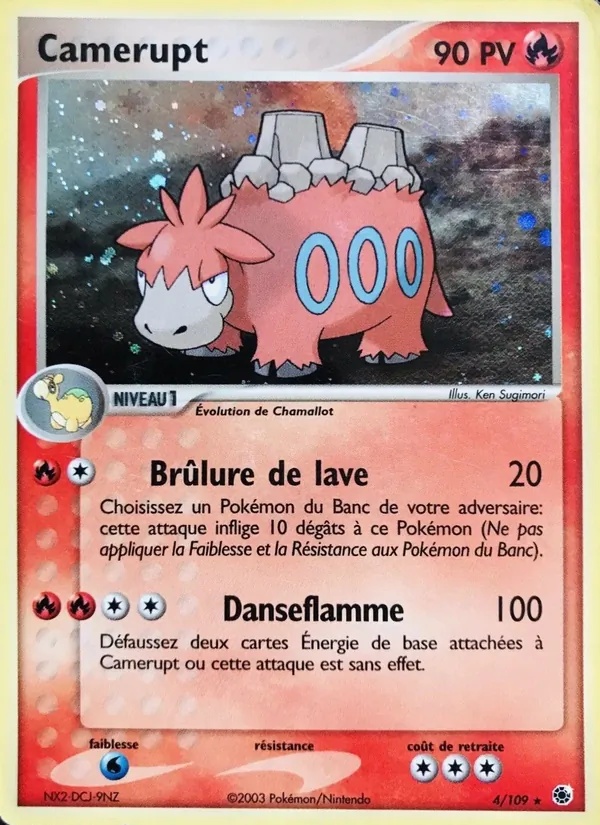 Camérupt 4/109 - EX Rubis & Saphir - Reverse - Pokémon JCC