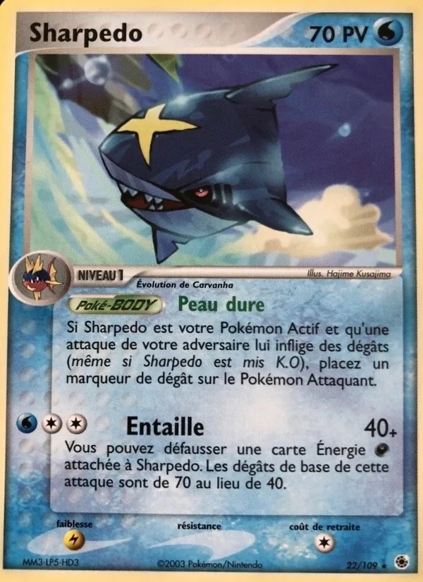 Sharpedo 22/109 - EX Rubis & Saphir - Reverse - Pokémon JCC