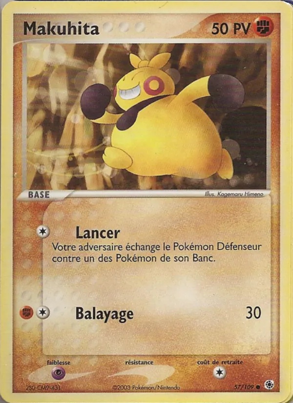 Makuhita 57/109 - EX Rubis & Saphir - Reverse - Pokémon JCC
