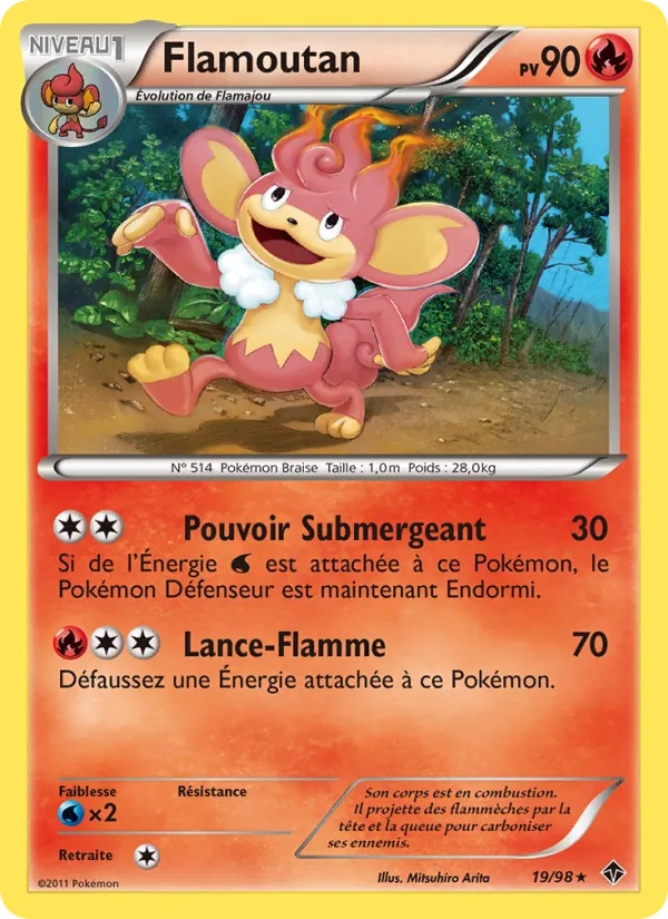 Flamoutan 19/98 - Pouvoirs Émergents - Pokémon JCC