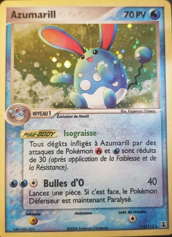 Azumarill 114/113 - EX Espèces Delta - Holo - Pokémon JCC