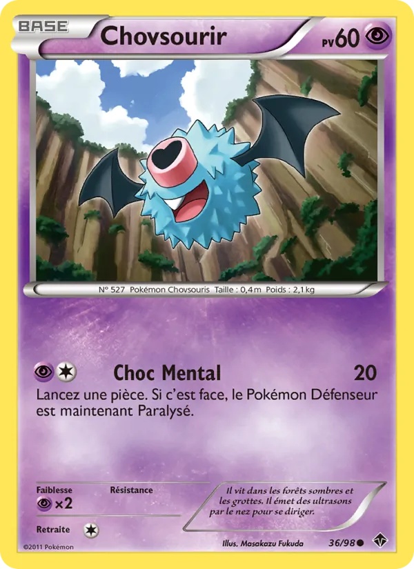 Chovsourir 36/98 - Pouvoirs Émergents - Pokémon JCC