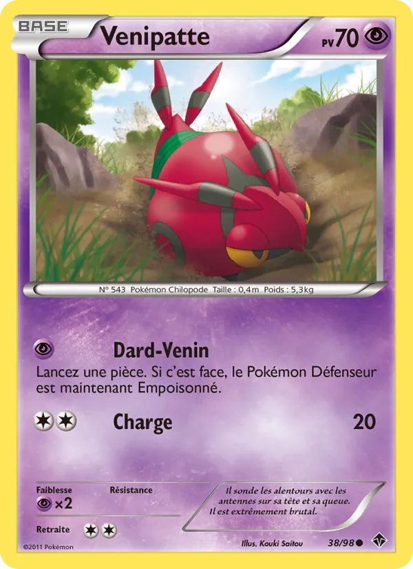 Venipatte 38/98 - Pouvoirs Émergents - Pokémon JCC