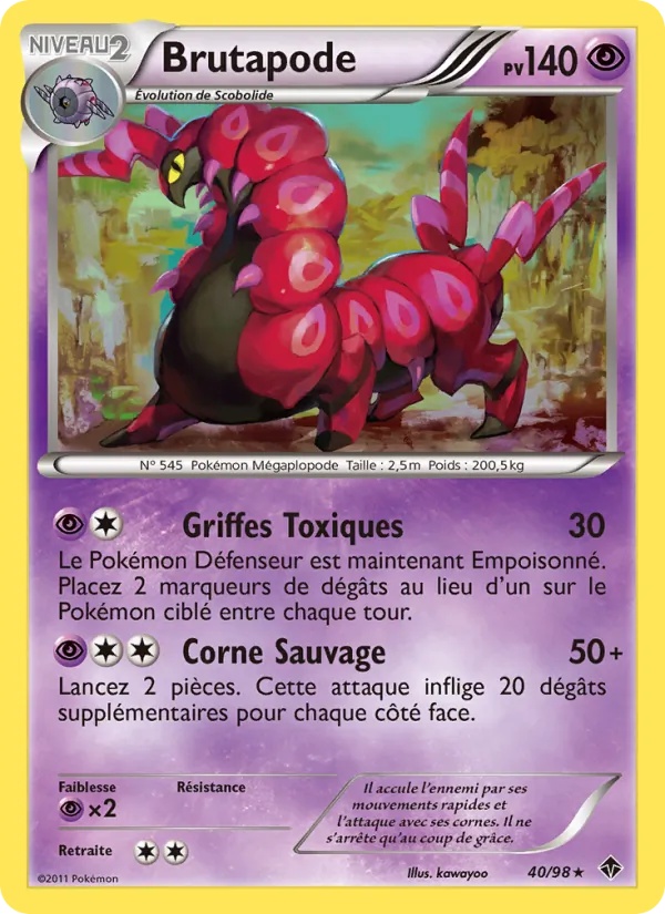 Brutapode 40/98 - Pouvoirs Émergents - Pokémon JCC