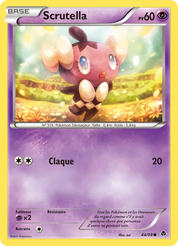 Scrutella 44/98 - Pouvoirs Émergents - Pokémon JCC