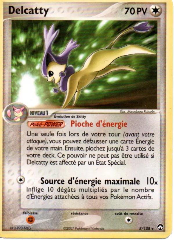 Delcatty 8/108 - EX Gardiens du Pouvoir - Holo Logo de la série - Pokémon JCC