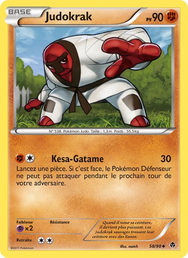 Judokrak 58/98 - Pouvoirs Émergents - Pokémon JCC