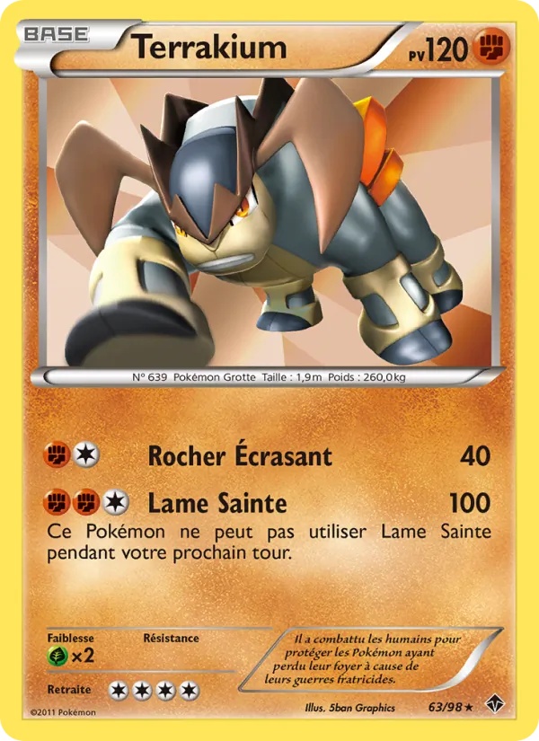 Terrakium 63/98 - Pouvoirs Émergents - Pokémon JCC