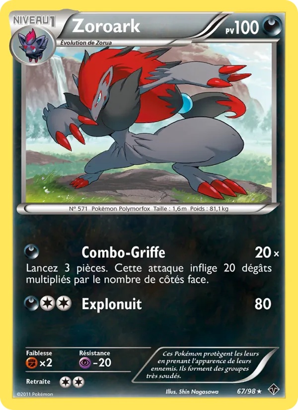 Zoroark 67/98 - Pouvoirs Émergents - Pokémon JCC