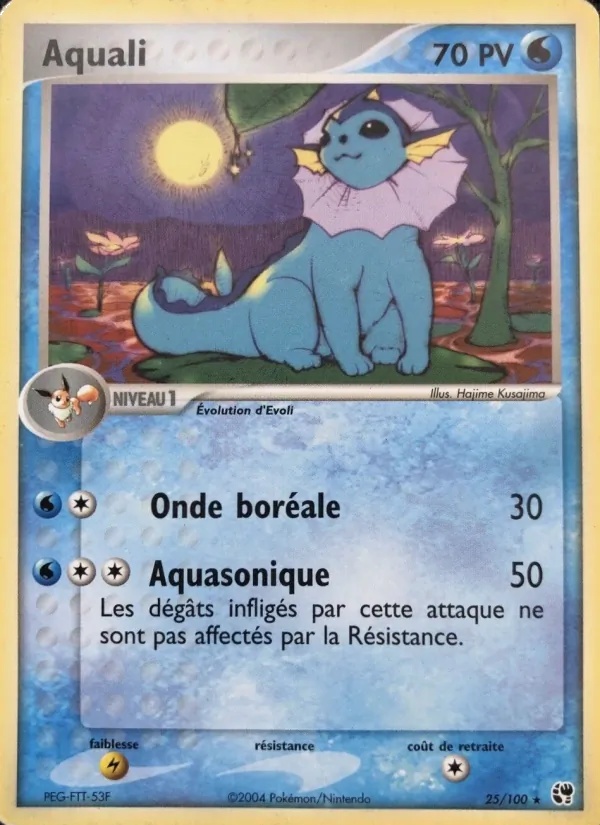 Aquali 25/100 - EX Tempête de sable - Reverse - Pokémon JCC
