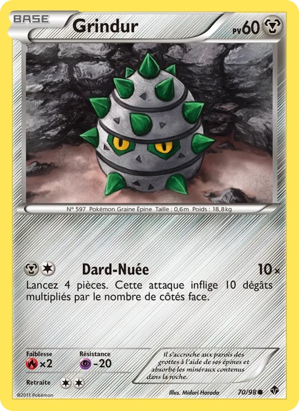Grindur 70/98 - Pouvoirs Émergents - Pokémon JCC