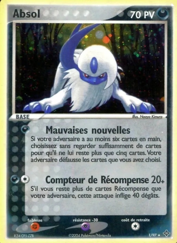 Absol 1/97 - EX Dragon - Holo - Pokémon JCC