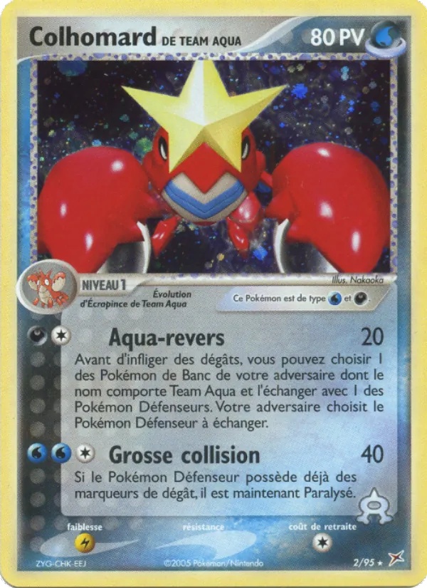 Colhomard de Team Aqua 2/95 - EX Team Magma vs Team Aqua - Reverse - Pokémon JCC
