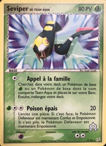 Seviper de Team Aqua 17/95 Reverse