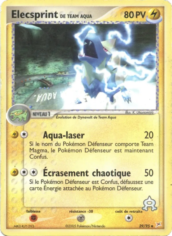 Elecsprint de Team Aqua 29/95 - EX Team Magma vs Team Aqua - Reverse - Pokémon JCC