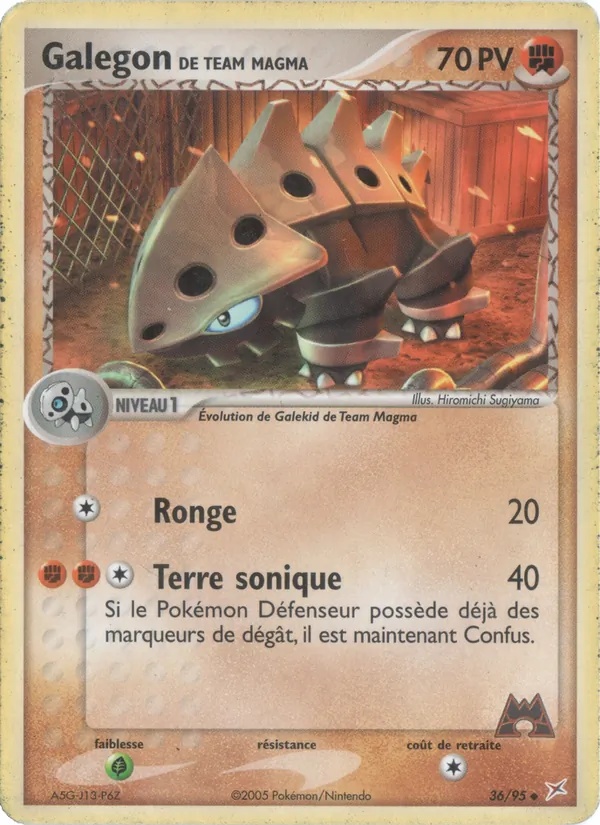 Galegon de Team Magma 36/95 - EX Team Magma vs Team Aqua - Reverse - Pokémon JCC