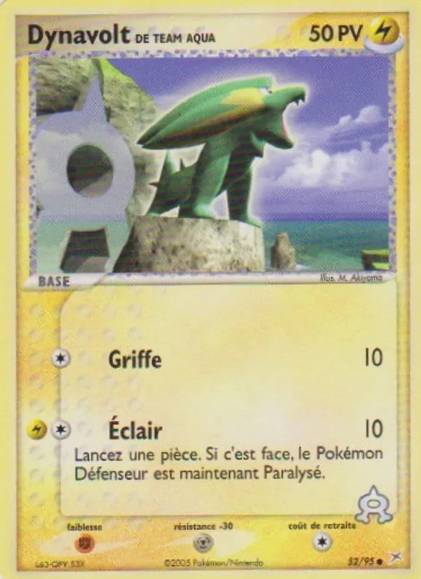 Dynavolt de Team Aqua 52/95 - EX Team Magma vs Team Aqua - Reverse - Pokémon JCC