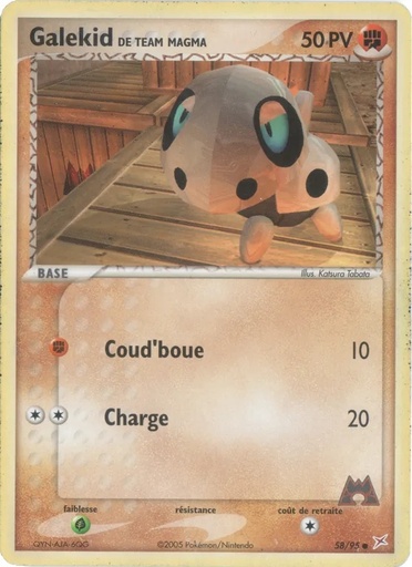 Galekid de Team Magma 58/95 Reverse