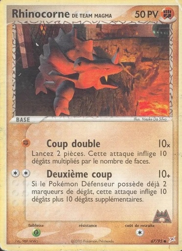 Rhinocorne de Team Magma 67/95 Reverse