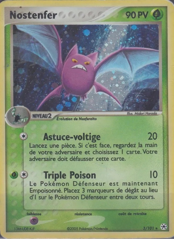 Nostenfer 3/101 - EX Légendes Oubliées - Holo - Pokémon JCC