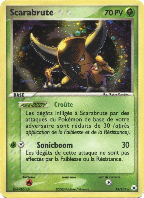 Scarabrute 13/101 - EX Légendes Oubliées - Holo - Pokémon JCC