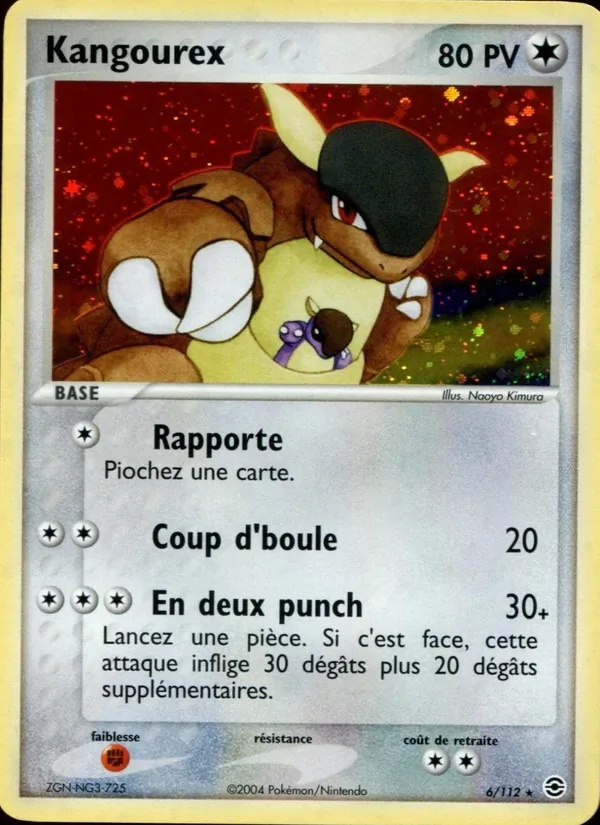 Kangourex 6/112 - EX Rouge Feu & Vert Feuille - Holo - Pokémon JCC