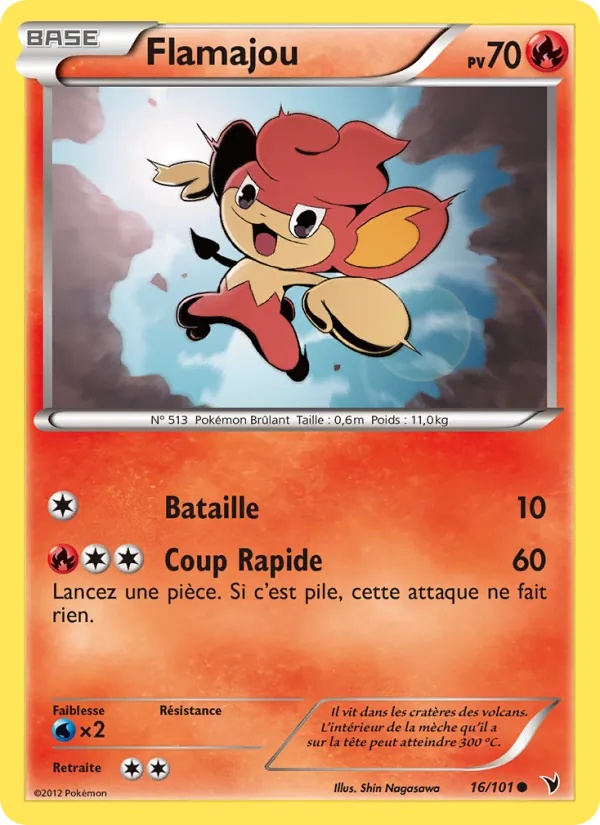 Flamajou 16/101 - Nobles Victoires - Pokémon JCC