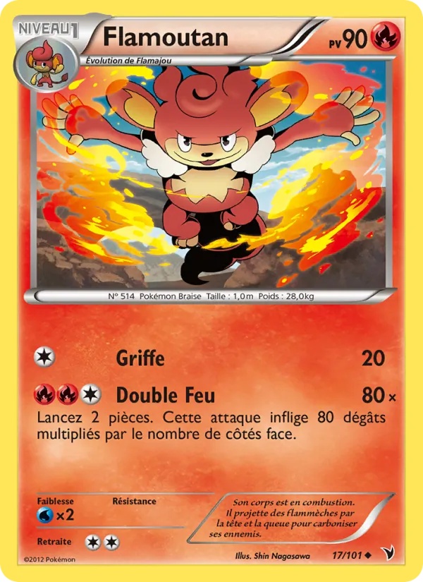 Flamoutan 17/101 - Nobles Victoires - Pokémon JCC