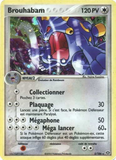 Brouhabam 3/106 Holo Championnats Nationaux Staff