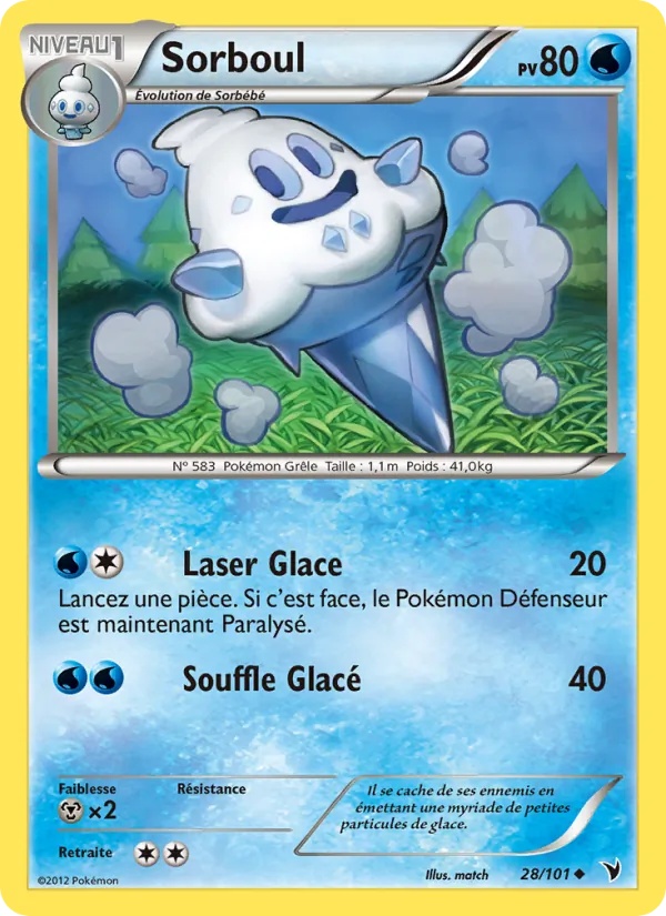 Sorboul 28/101 - Nobles Victoires - Pokémon JCC