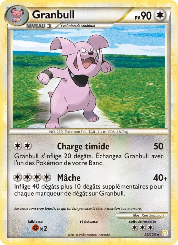 Granbull 22/123 - HeartGold SoulSilver - Reverse - Pokémon JCC