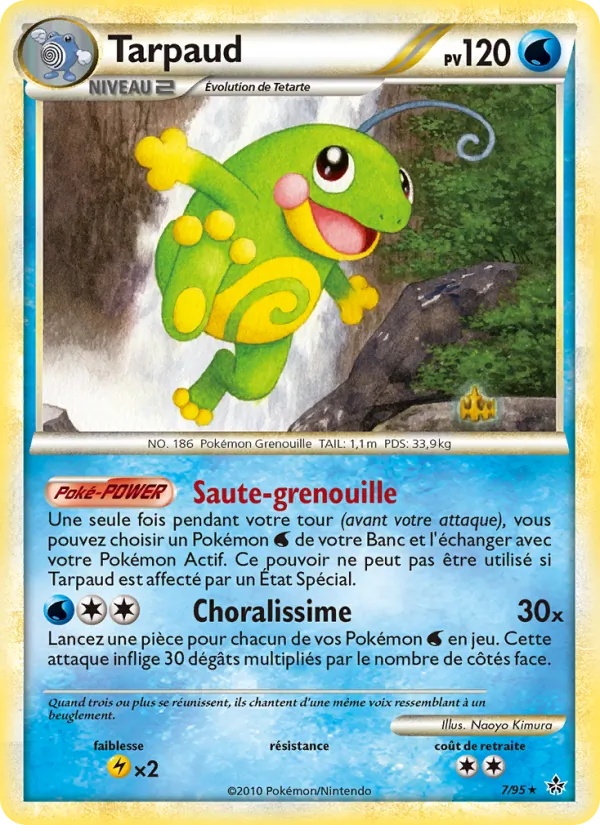 Tarpaud 7/95 - Déchaînement - Reverse - Pokémon JCC