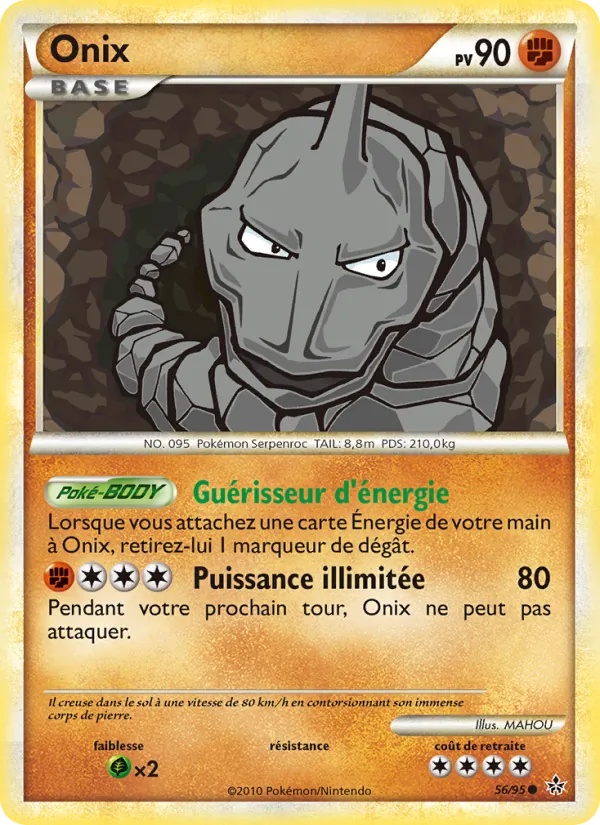 Onix 56/95 - Déchaînement - Reverse - Pokémon JCC
