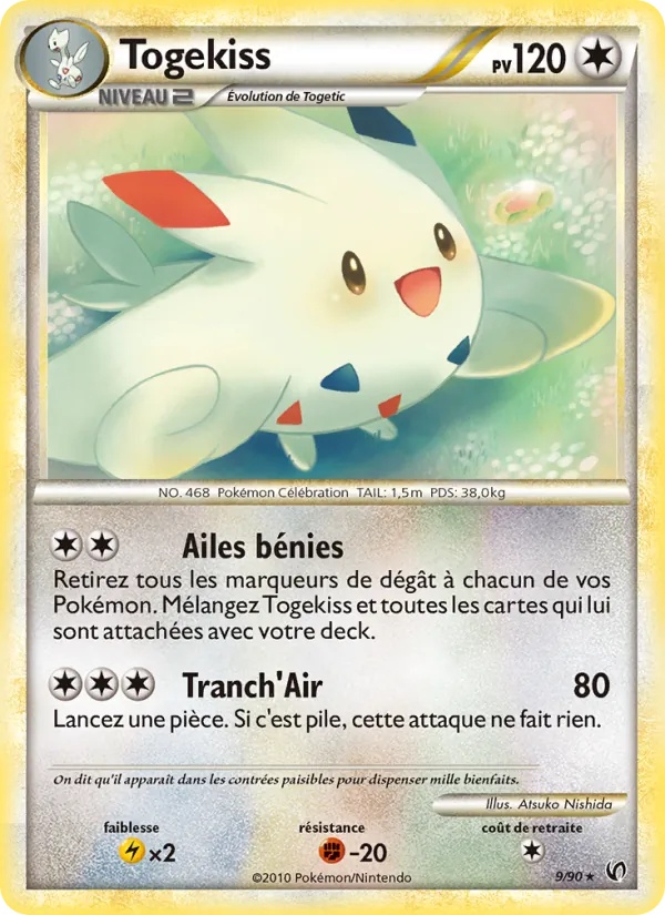 Togekiss 9/90 - Indomptable - Reverse - Pokémon JCC