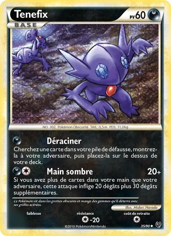 Ténéfix 35/90 - Indomptable - Reverse - Pokémon JCC