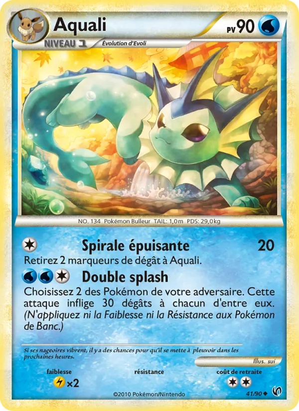 Aquali 41/90 - Indomptable - Reverse - Pokémon JCC