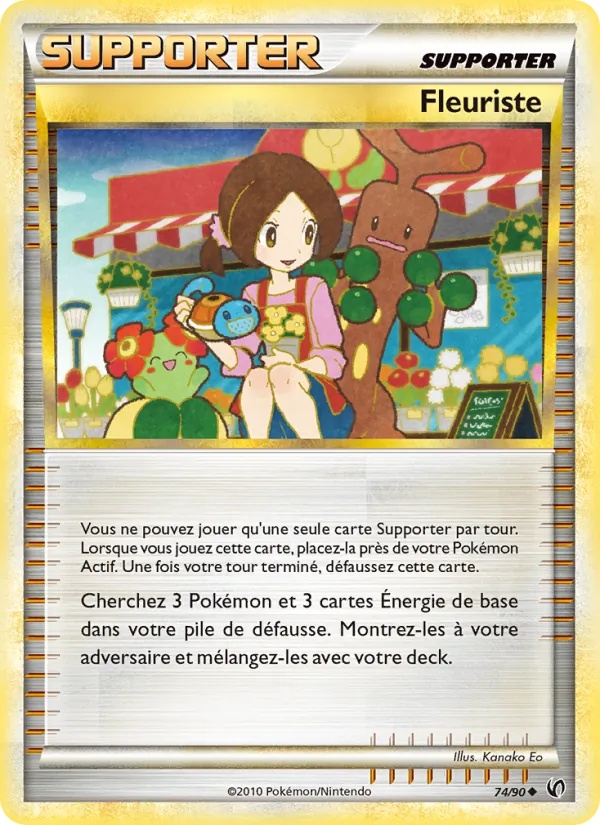 Fleuriste 74/90 - Indomptable - Reverse - Pokémon JCC
