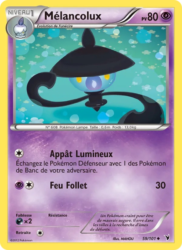 Mélancolux 59/101 - Nobles Victoires - Pokémon JCC