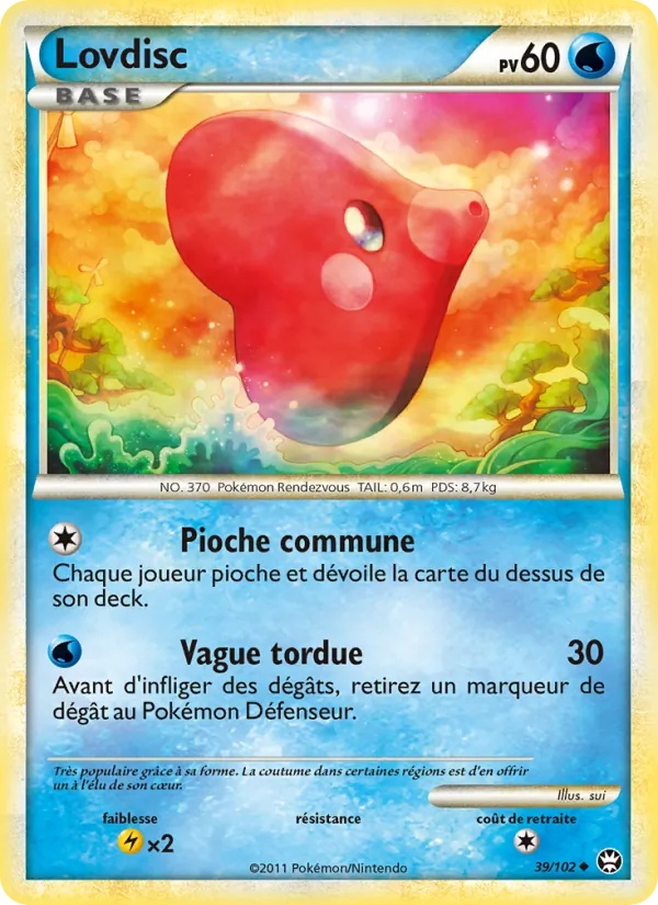 Lovdisc 39/102 - Triomphant - Reverse - Pokémon JCC