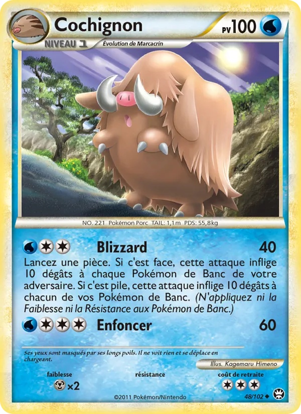 Cochignon 48/102 - Triomphant - Reverse - Pokémon JCC
