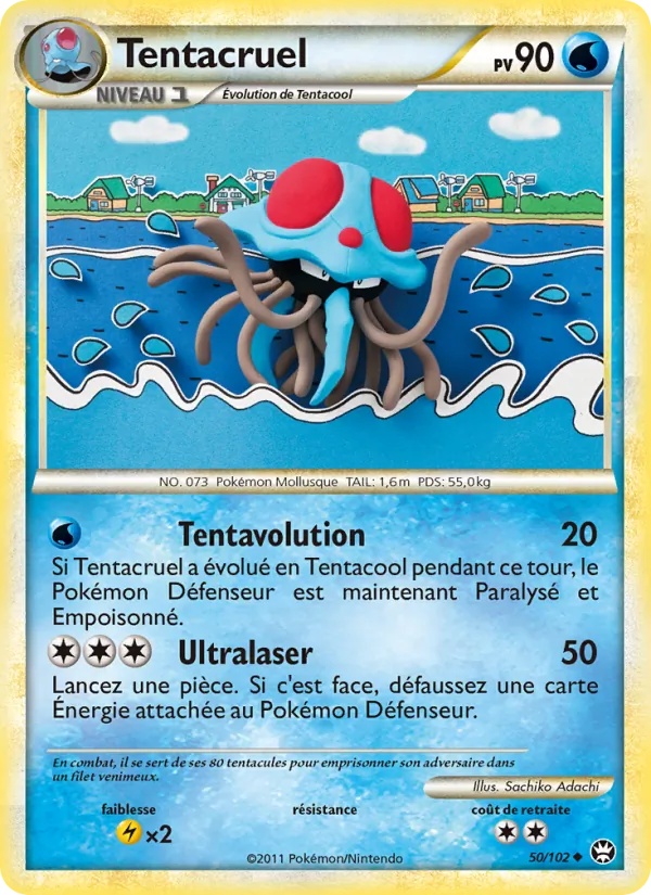 Tentacruel 50/102 - Triomphant - Reverse - Pokémon JCC