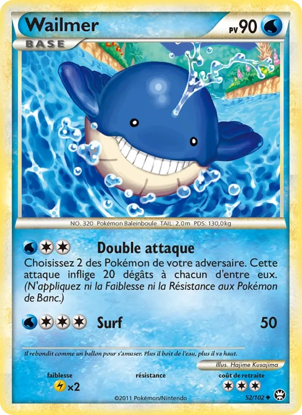 Wailmer 52/102 - Triomphant - Reverse - Pokémon JCC